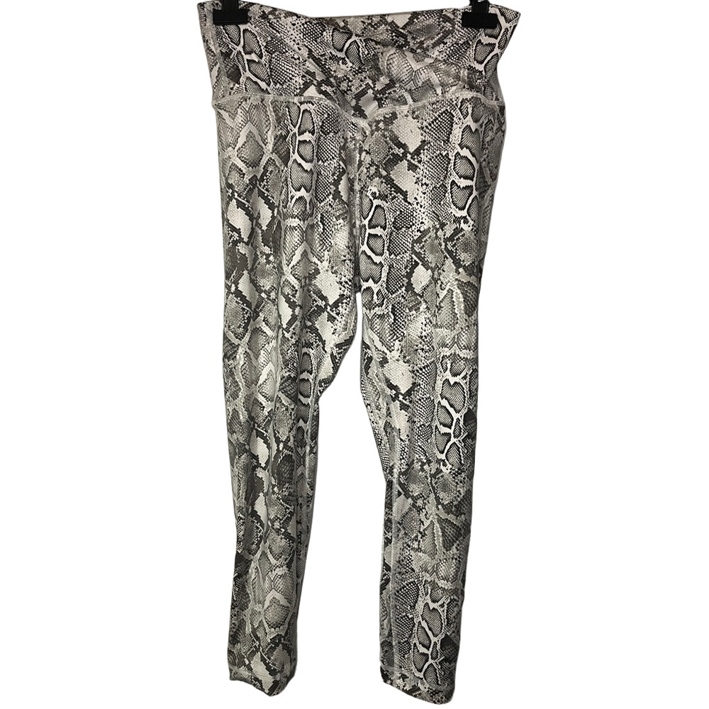 Victoria's Secret Gray Snakeskin Leggings Womens Size 14 Activewear Yoga Tight
